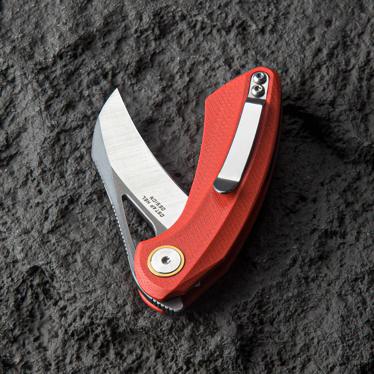 Складной нож Bestech Bihai, сталь 14C28N, рукоять G10, красный - фото 4
