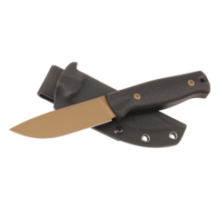 Фото Нож Hot Knife Hoot, сталь D2 cerakote bronze, рукоять G10, черный