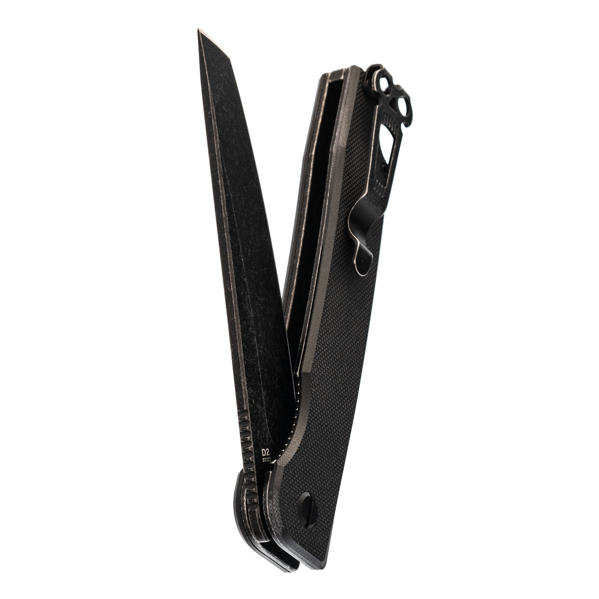 Складной нож Daggerr Ronin 2.0 All Black, сталь D2, рукоять G10 - фото 6