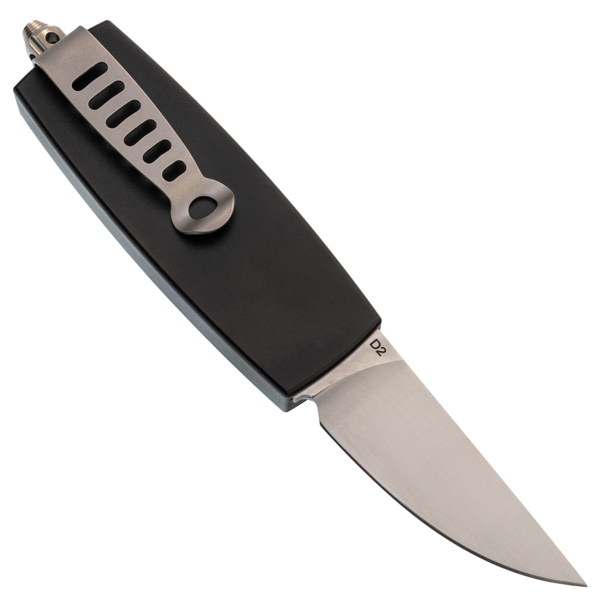 Автоматический нож Steelclaw Криптон-04-1, сталь D2, рукоять алюминий, черный - фото 3