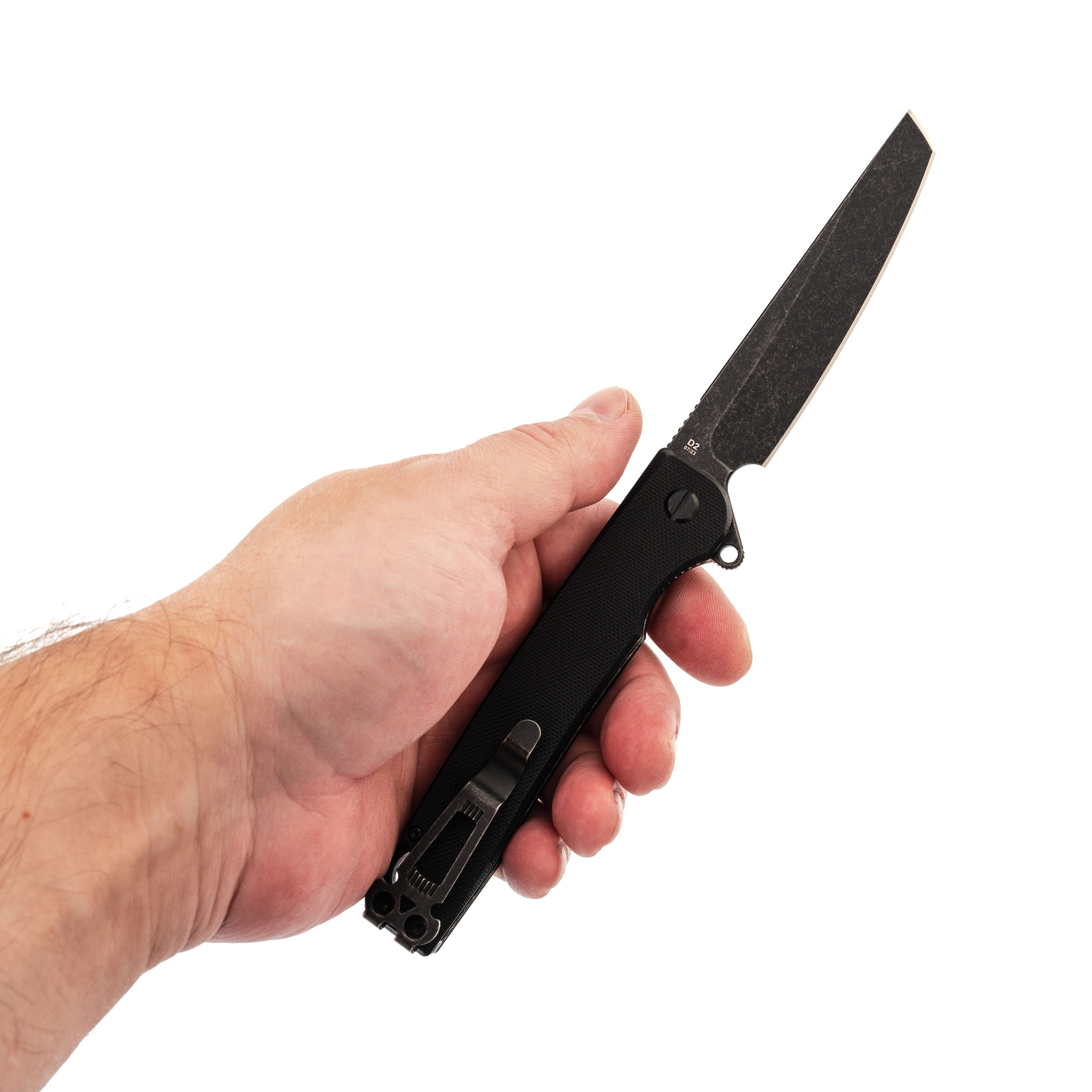 Складной нож Daggerr Ronin 2.0 All Black, сталь D2, рукоять G10 - фото 7