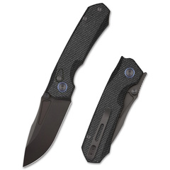 Фото Складной нож Remette MC319B, сталь Sandvik 14C28N, рукоять микарта, черный