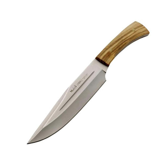 фото Нож с фиксированным клинком muela jabali, сталь x50crmov15, рукоять оливковое дерево, коричневый