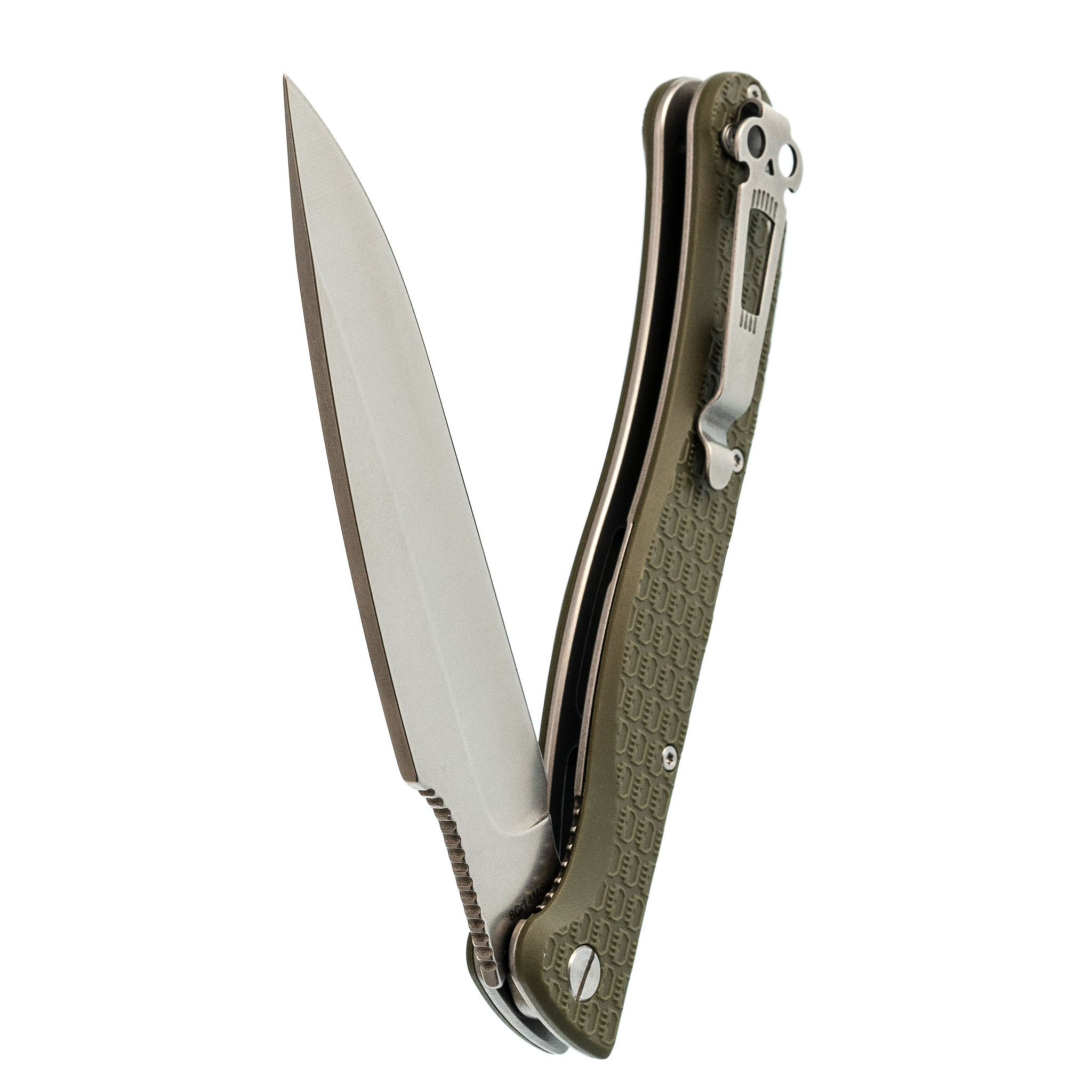 Складной нож Dagger Harpoon Olive DL, сталь 8cr14mov, рукоять FRN - фото 6