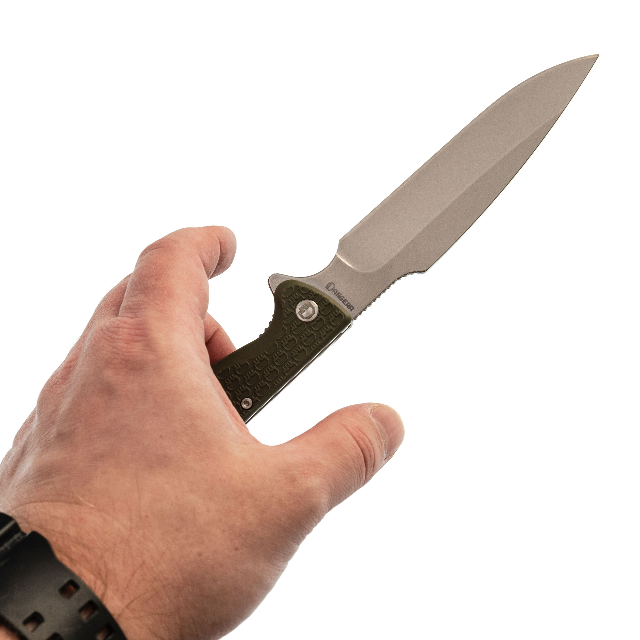 Складной нож Dagger Harpoon Olive DL, сталь 8cr14mov, рукоять FRN - фото 8