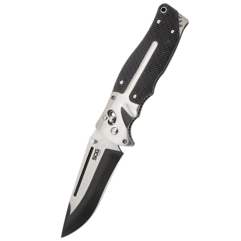 Складной нож FatCat Limited Edition - SOG FC01, сталь VG-10, рукоять Kraton® (резина)