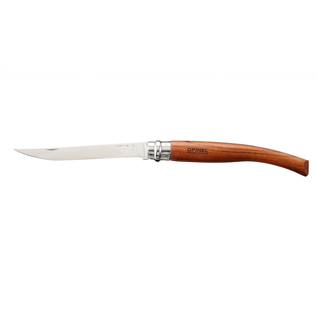 Нож складной филейный Opinel №12 VRI Folding Slim Bubinga, сталь Sandvik 12C27, рукоять из дерева бубинго, 000011 от Ножиков