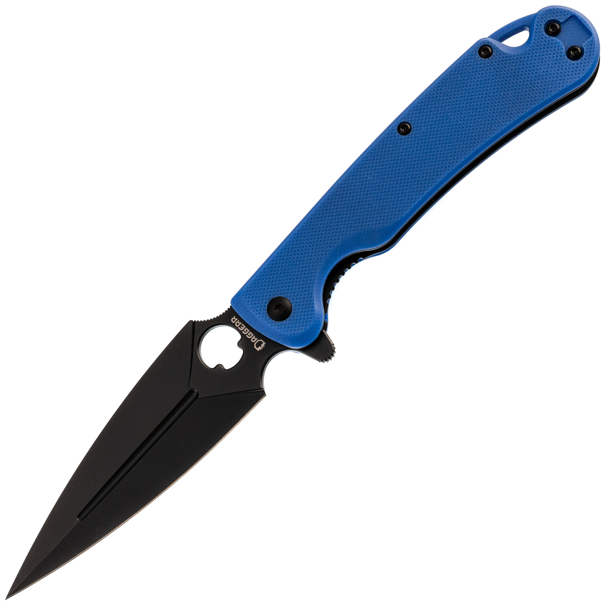 Складной нож Daggerr Arrow Blue DLC, сталь D2, рукоять G10 - фото 1