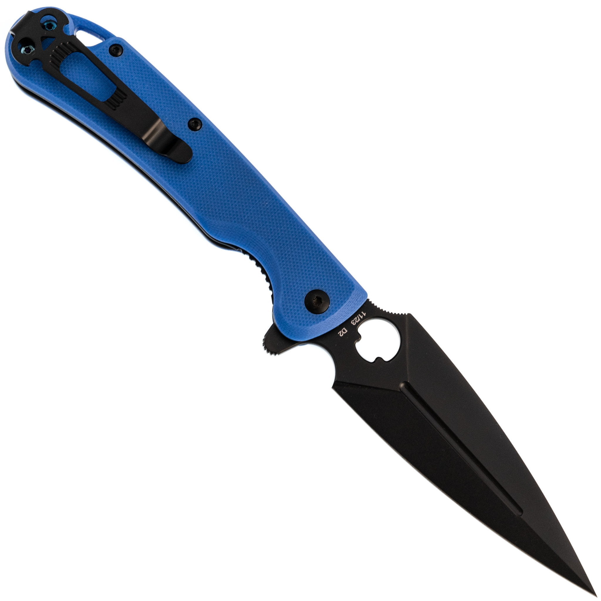 Складной нож Daggerr Arrow Blue DLC, сталь D2, рукоять G10 - фото 3