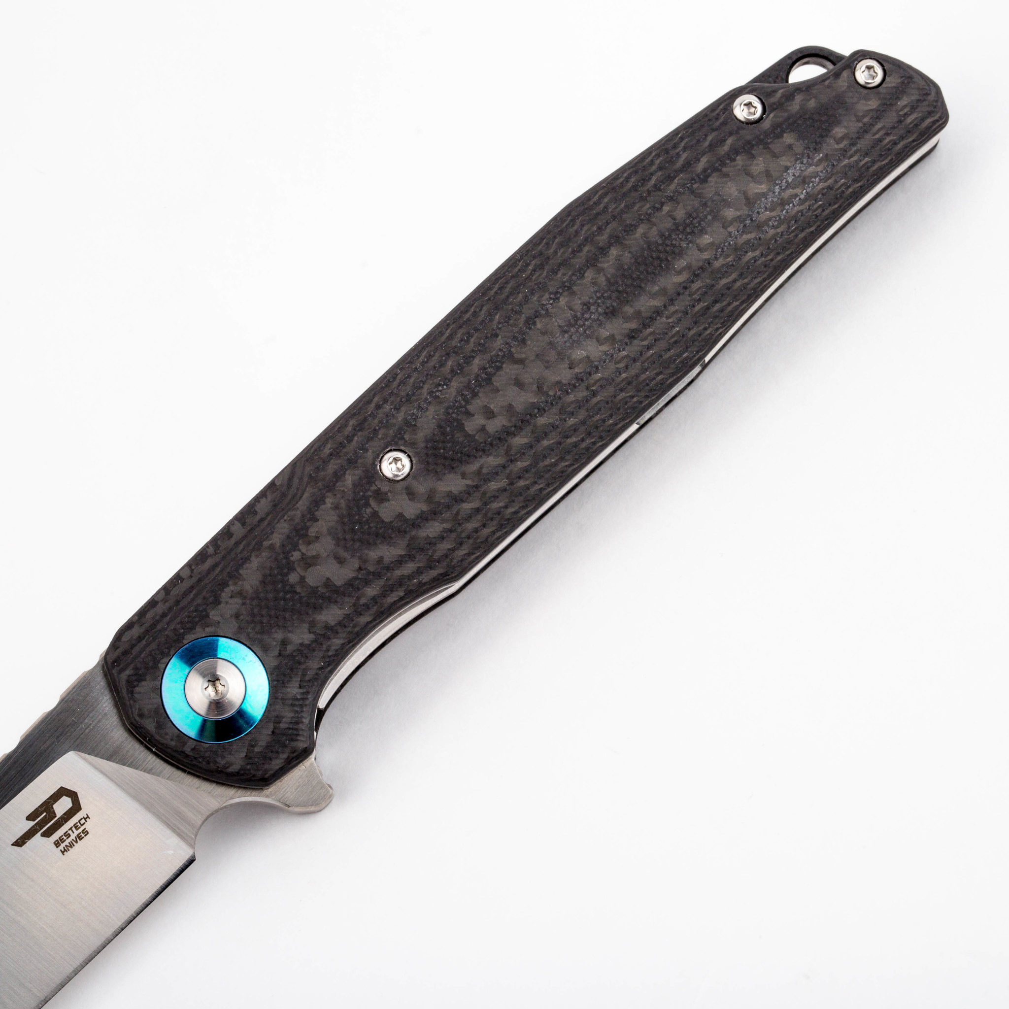 Складной нож Bestech Knives ASCOT, D2, Черно-серый карбон - фото 4