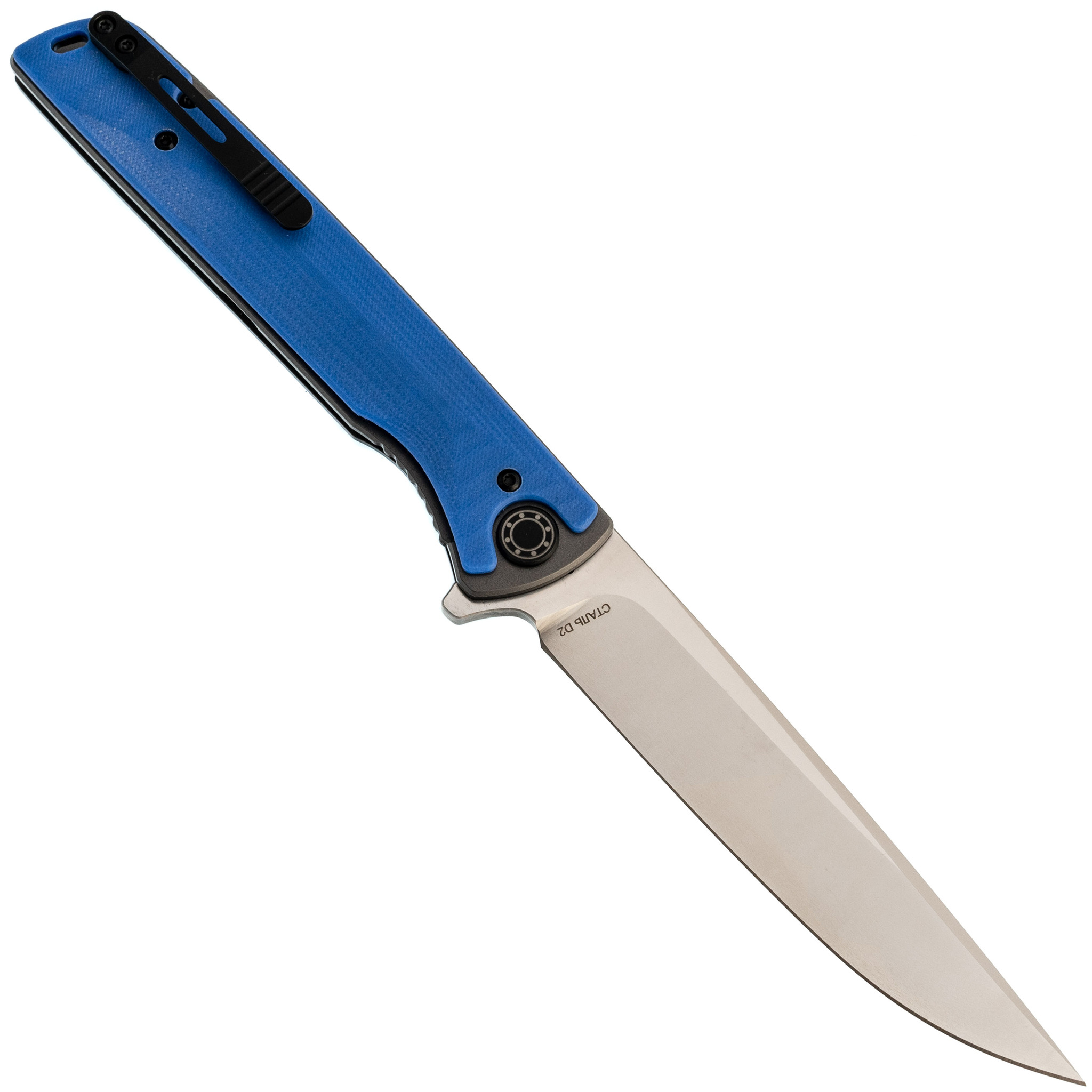 Складной нож Смерш С 350, сталь D2, рукоять G10, синий - фото 3