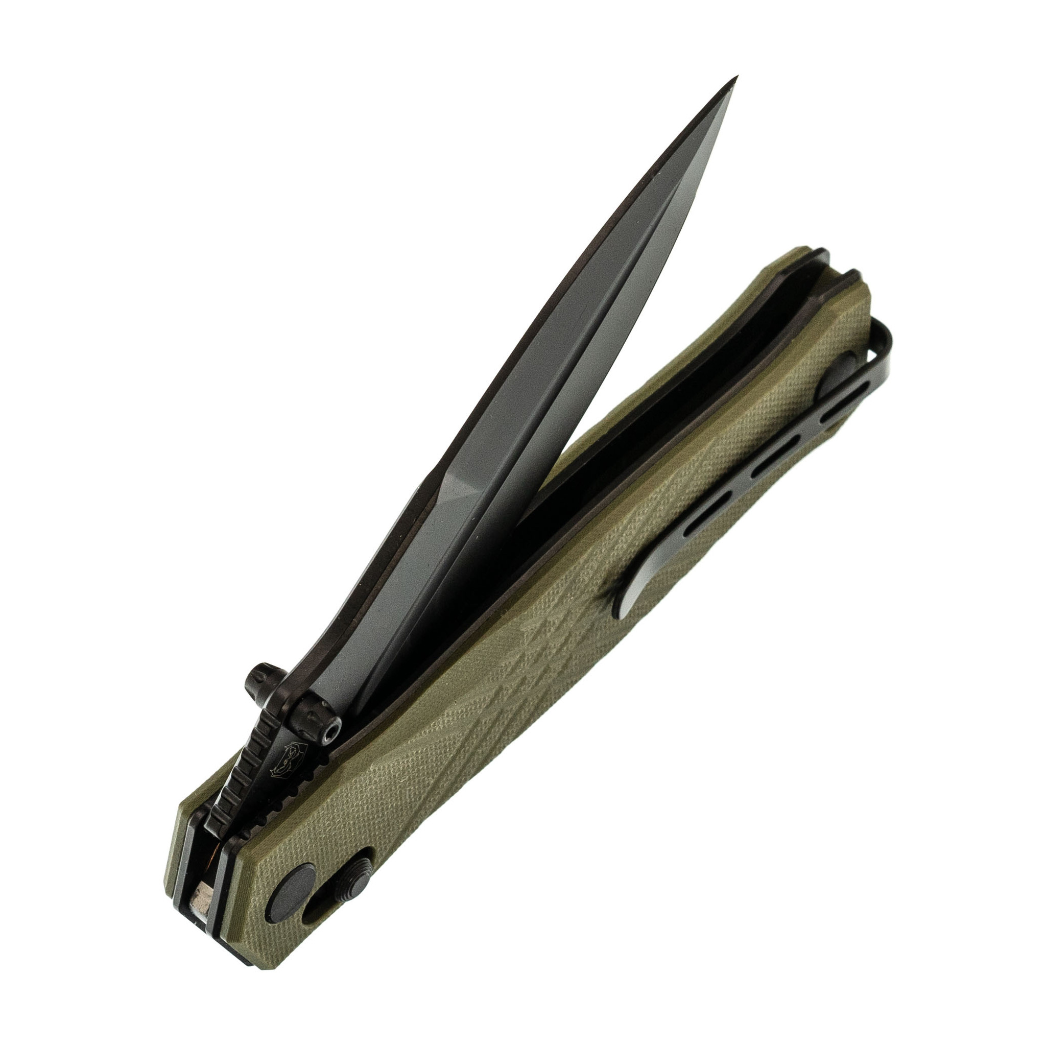 Складной нож RealSteel Muninn, сталь VG-10, рукоять Green G10 - фото 4