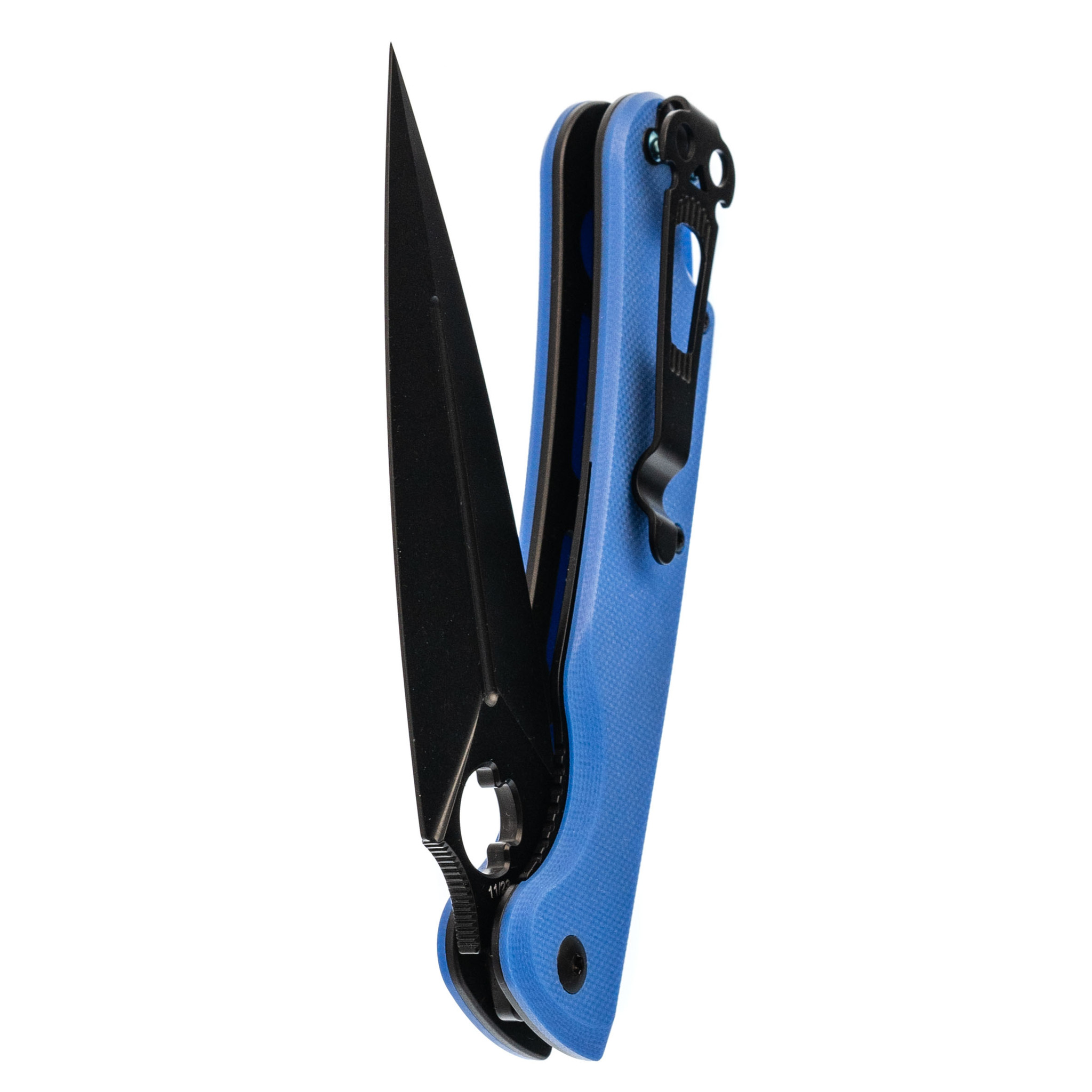 Складной нож Daggerr Arrow Blue DLC, сталь D2, рукоять G10 - фото 6