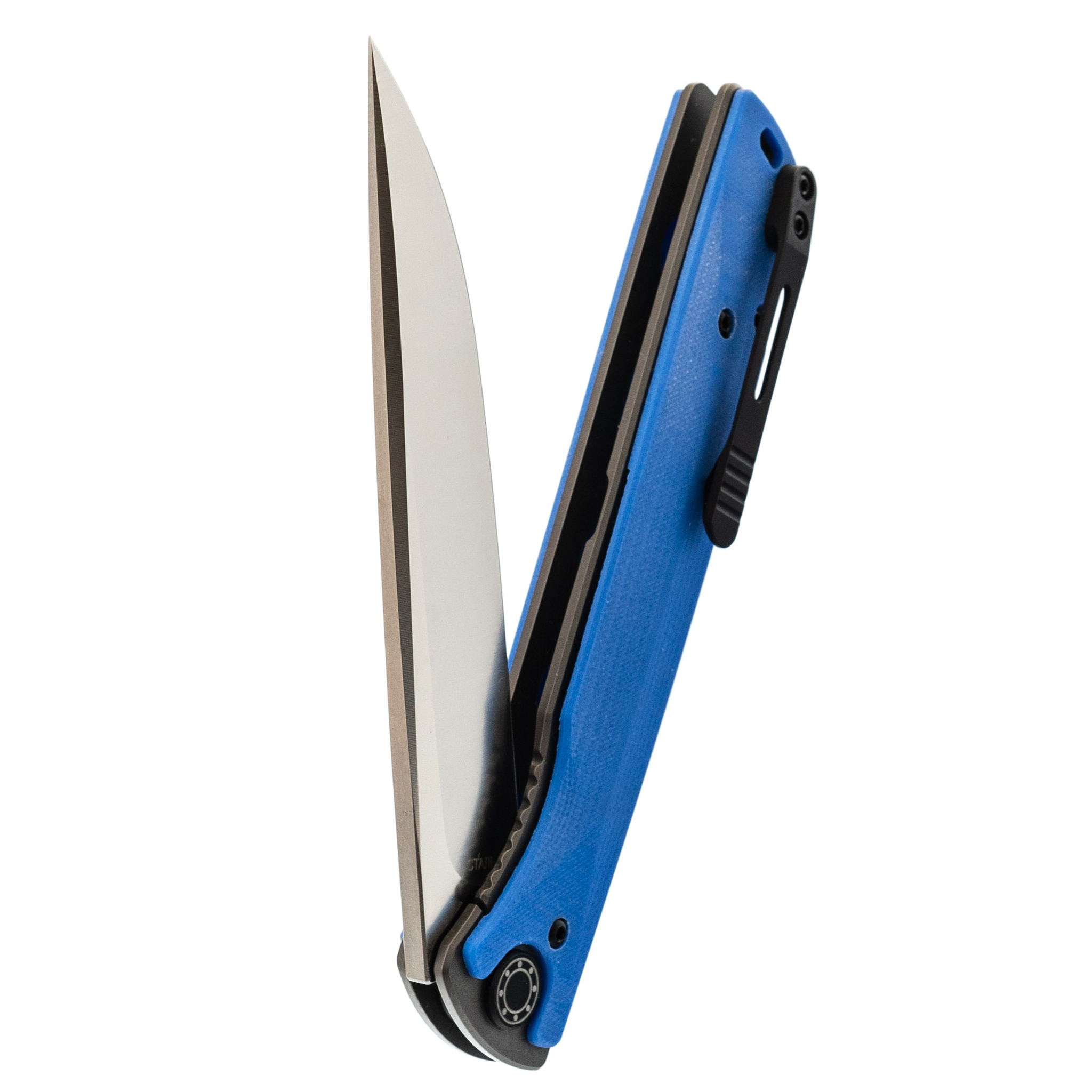 Складной нож Смерш С 350, сталь D2, рукоять G10, синий - фото 6