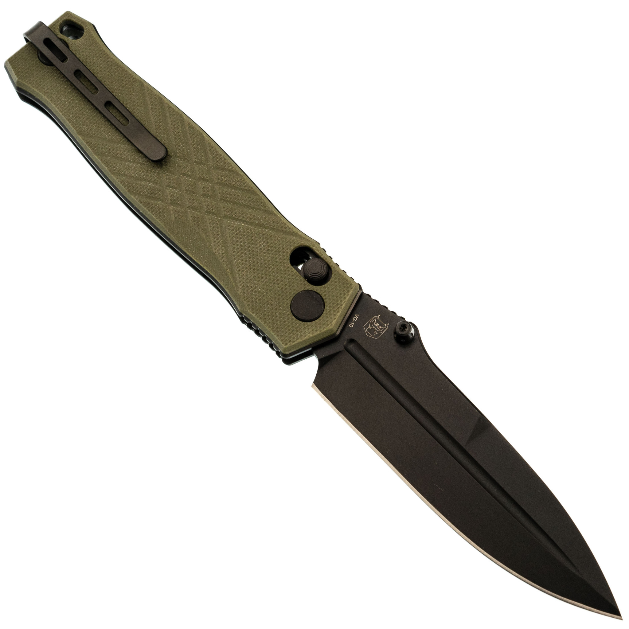 Складной нож RealSteel Muninn, сталь VG-10, рукоять Green G10 - фото 3