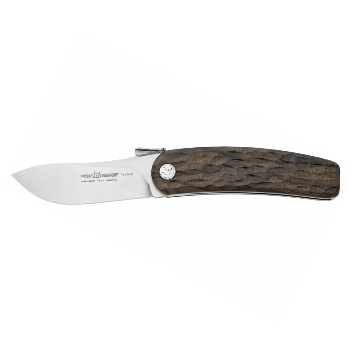 Складной нож Fox Rhino, сталь N690, рукоять Ziricote Wood, коричневый от Ножиков