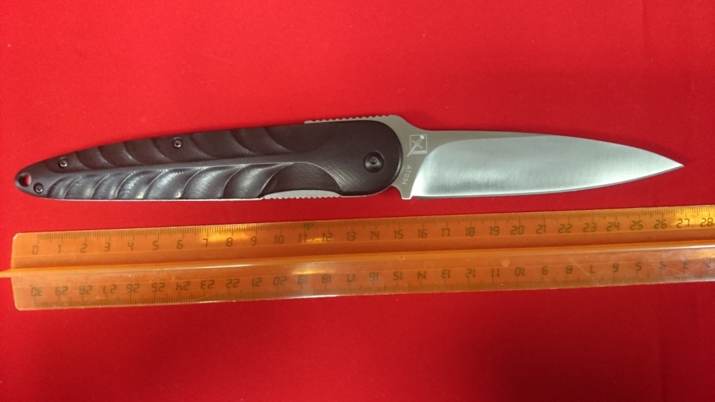 Складной нож Hikari Mino Kami, сталь ATS-34, рукоять черное дерево - фото 3
