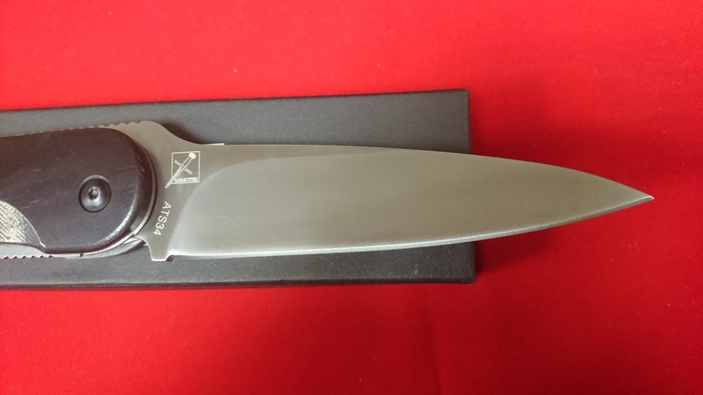 Складной нож Hikari Mino Kami, сталь ATS-34, рукоять черное дерево - фото 5
