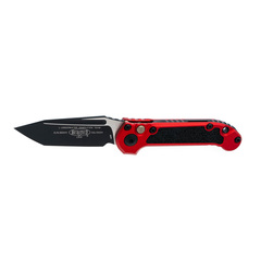 Фото Автоматический нож Microtech LUDT Gen III T/E, сталь M390, рукоять алюминий, красный/черный
