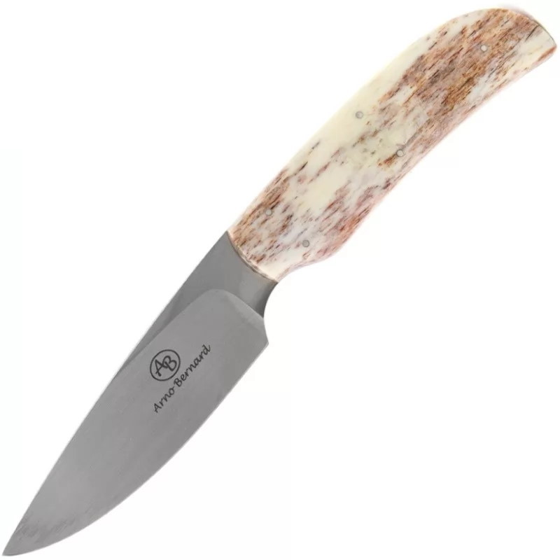 Нож с фиксированным клинком Arno Bernard Wild dog, сталь N690, рукоять кость жирафа