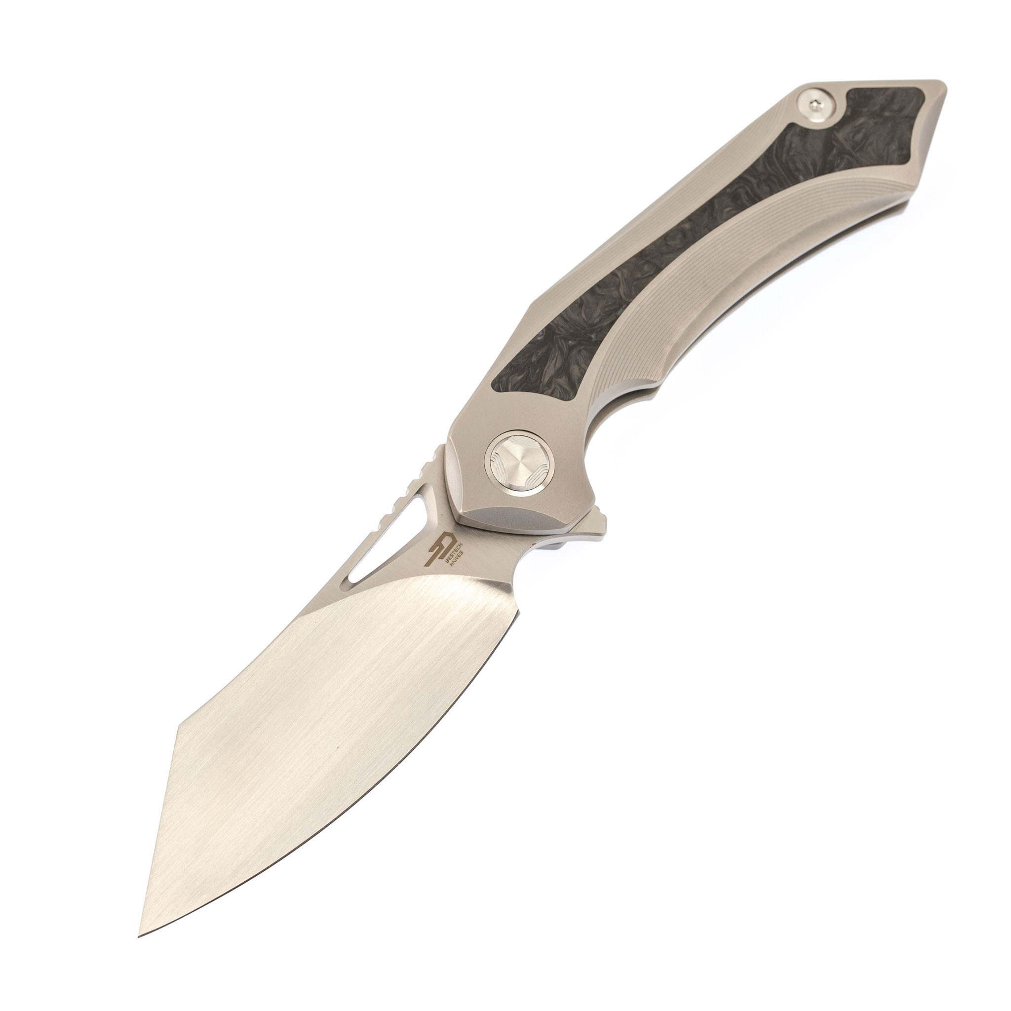 Складной нож Bestech Kasta BT1909B, сталь M390, рукоять титан - фото 1