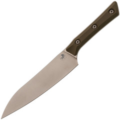 Фото Кухонный нож Microtech 6 Utility Knife, сталь M390MK, рукоять G10, оливковый