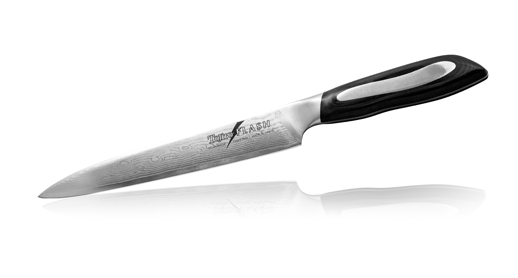 Нож Поварской Tojiro Flash, FF-CA210, сталь VG-10, чёрный, в картонной коробке
