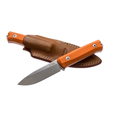 Фото Нож с фиксированным клинком LionSteel Bushcraft-R, сталь Uddeholm Sleipner, рукоять G10, оранжевый