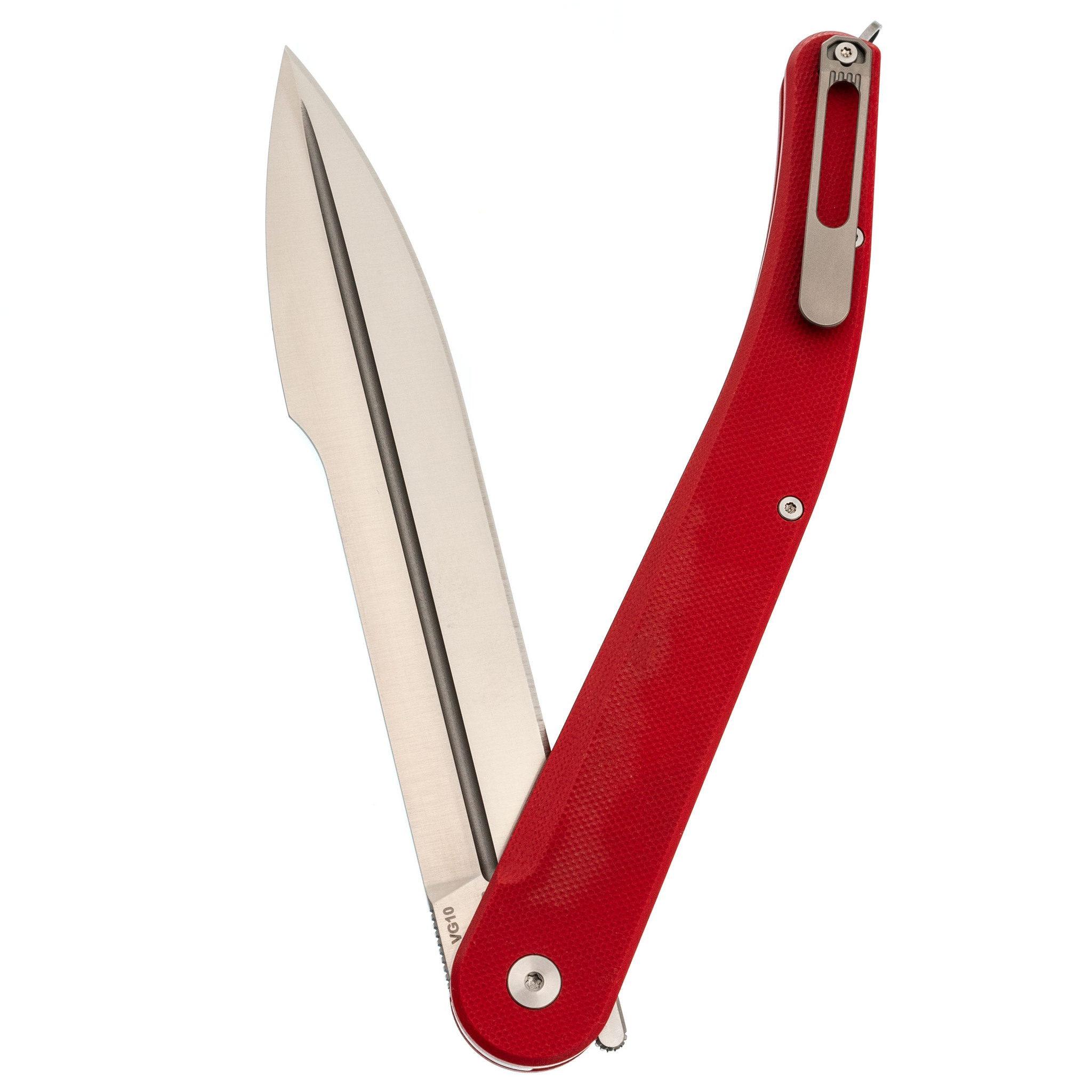 Складной нож Daggerr Navaja De Combate Red, сталь VG-10, рукоять G10 - фото 5