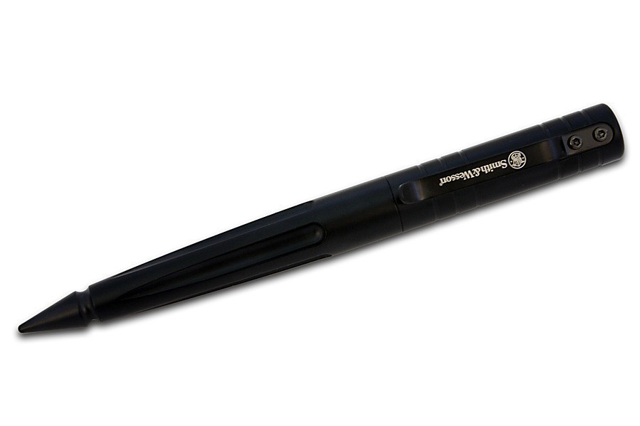 Ручка тактическая Smith&Wesson алюминий, черная, стержень