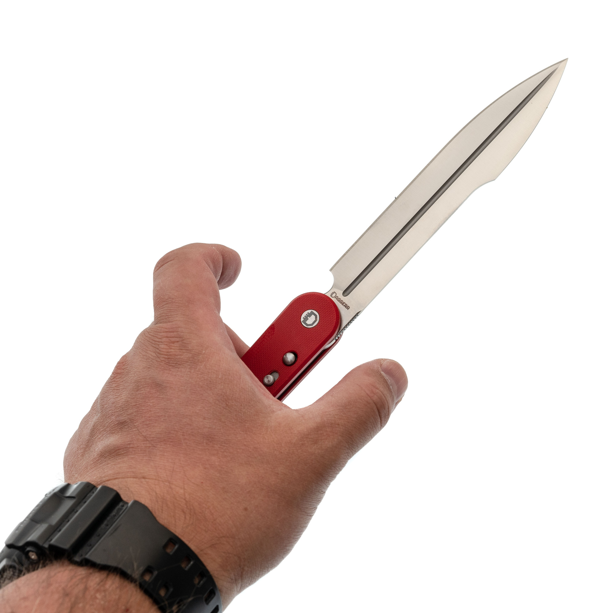 Складной нож Daggerr Navaja De Combate Red, сталь VG-10, рукоять G10 - фото 7