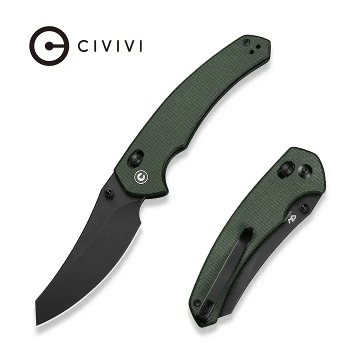 Складной нож CIVIVI Sixgill, сталь Nitro-V, рукоять микарта, зеленый