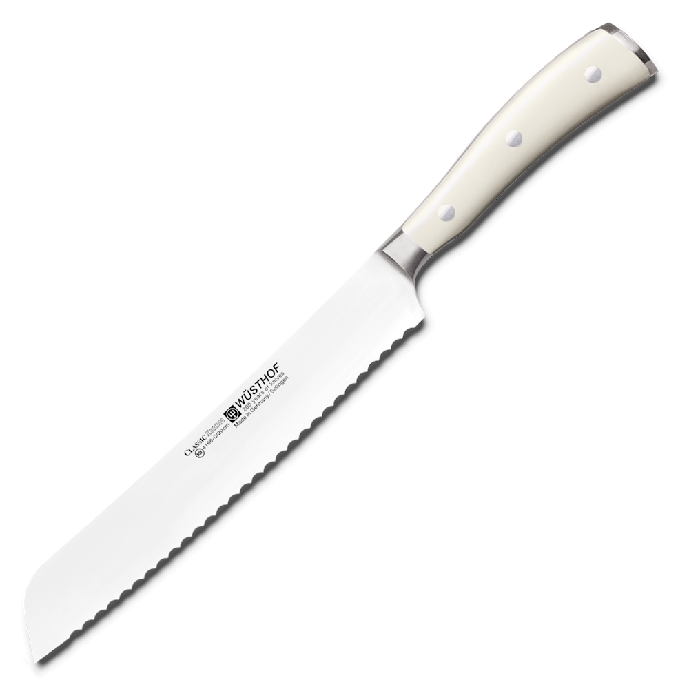 Нож для хлеба Ikon Cream White 4166-0/20 WUS, 200 мм блюдо 33 5 см овальное для хлеба leander соната отводка золото 158232