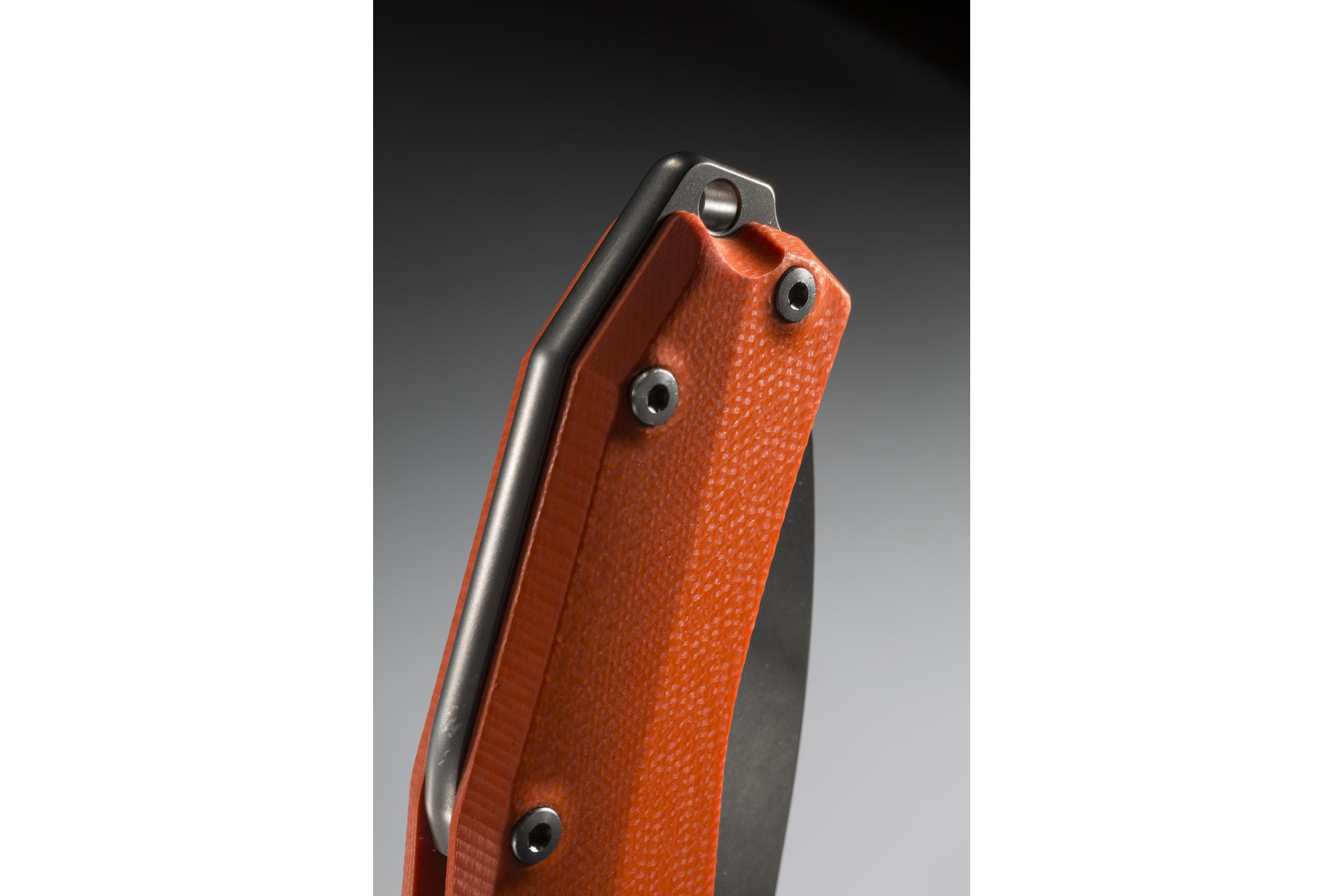 фото Нож складной lionsteel kur or g10 orange flipper, сталь uddeholm sleipner®, стеклотекстолит, оранжевый lion steel