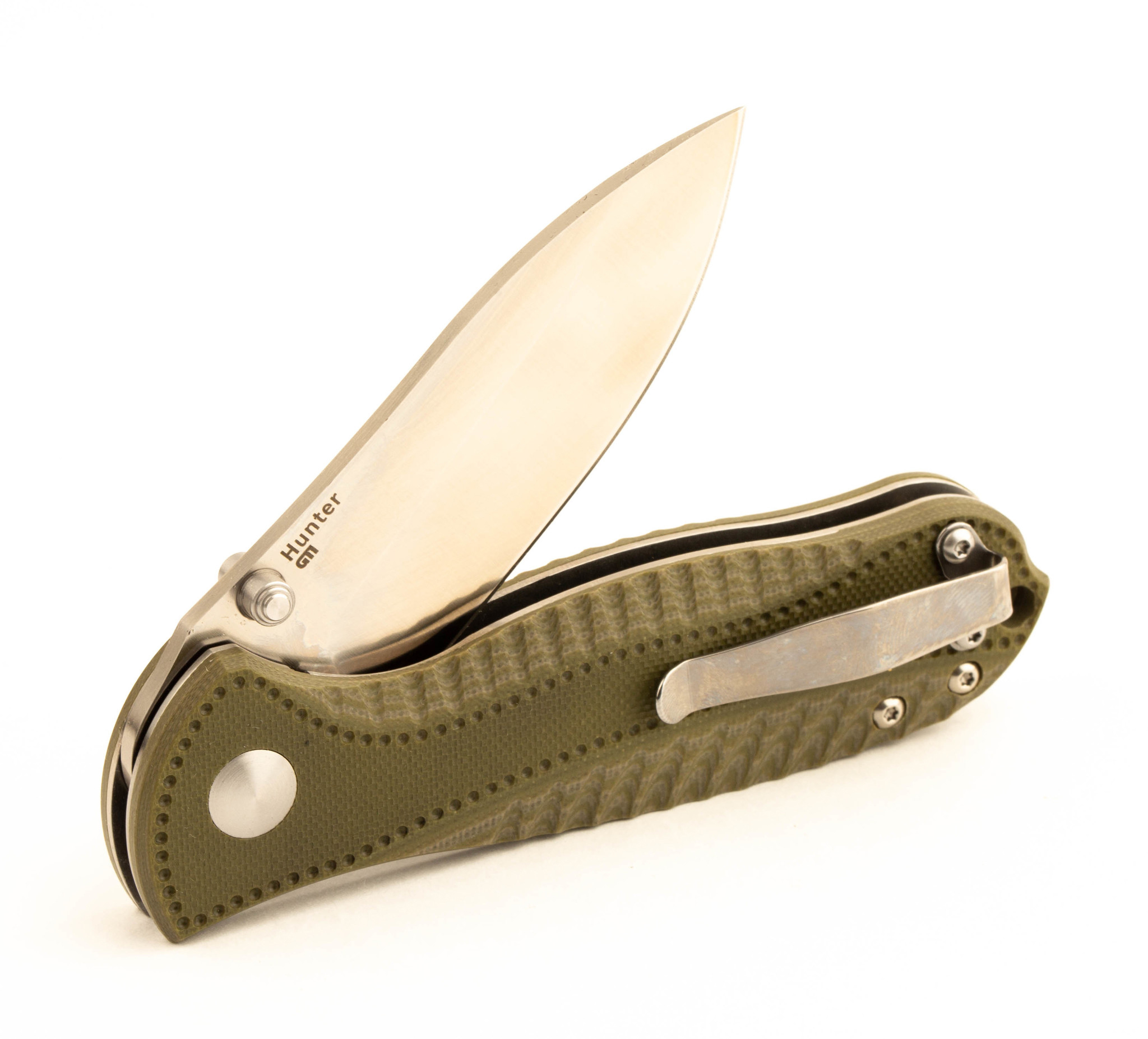Складной нож Kizer Hunter Small, сталь 154CM, рукоять Green G10 - фото 6