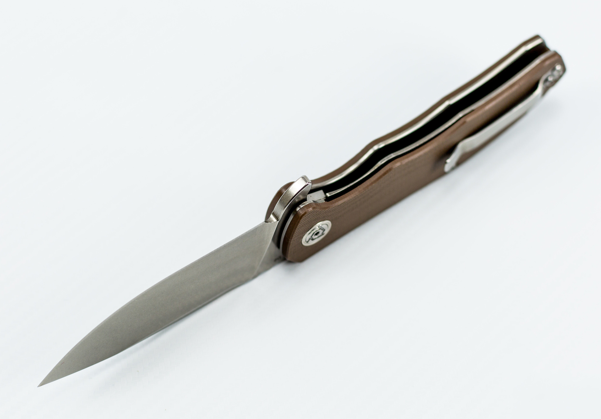 Складной нож CH3504 сталь D2, цвет коричневый - фото 5