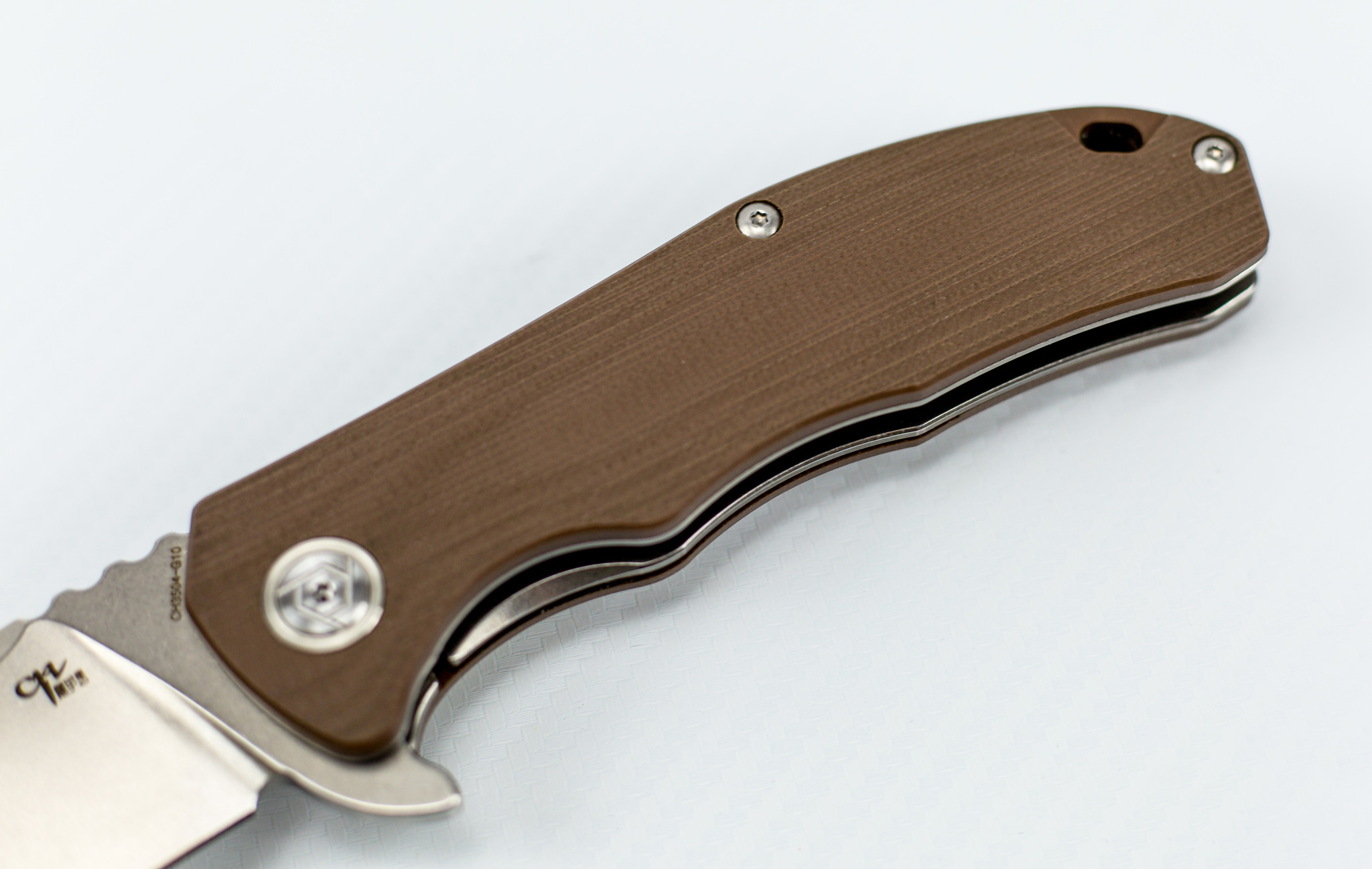 Складной нож CH3504 сталь D2, цвет коричневый - фото 6