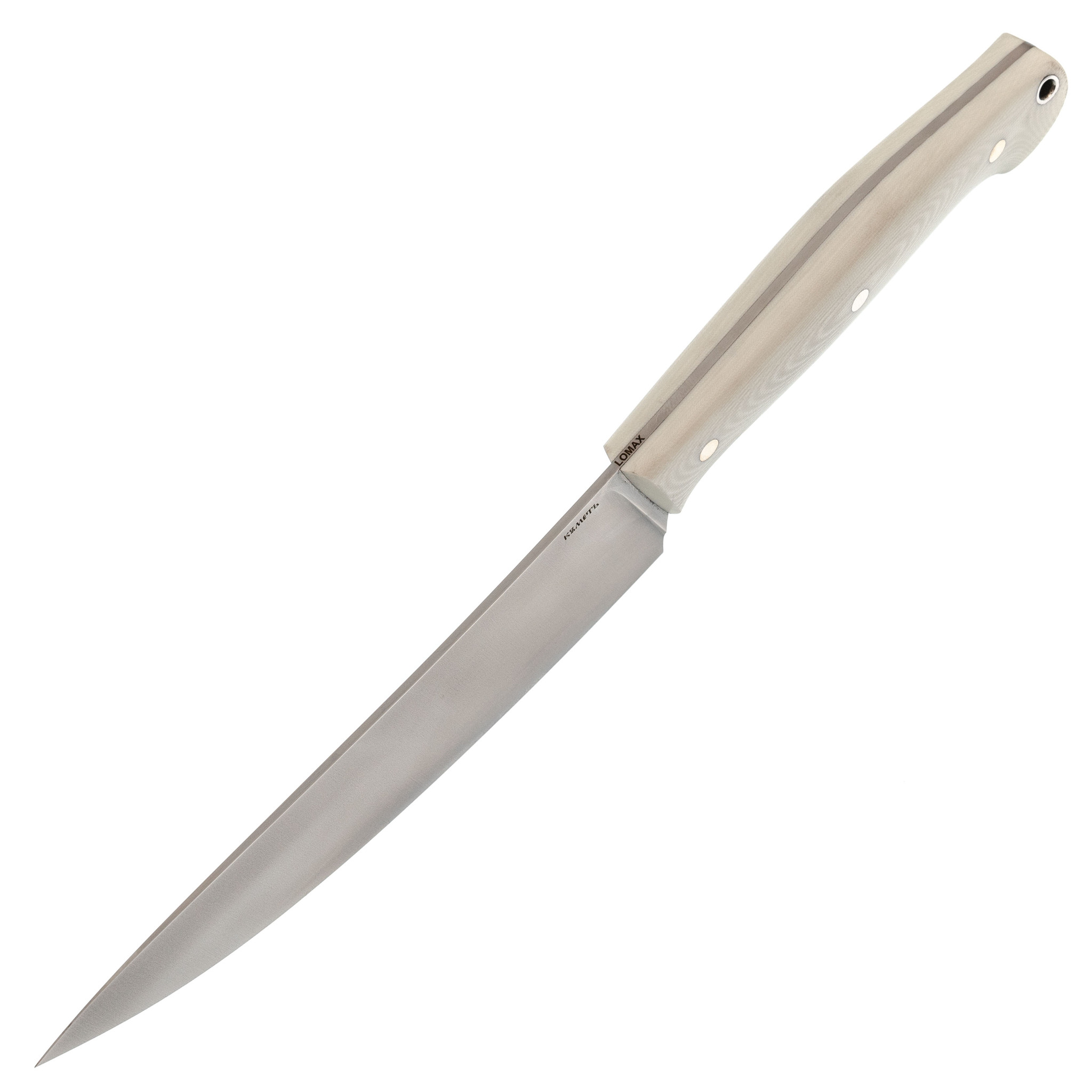 Нож Кухонный №2, сталь Lomax, белая G10 - фото 2