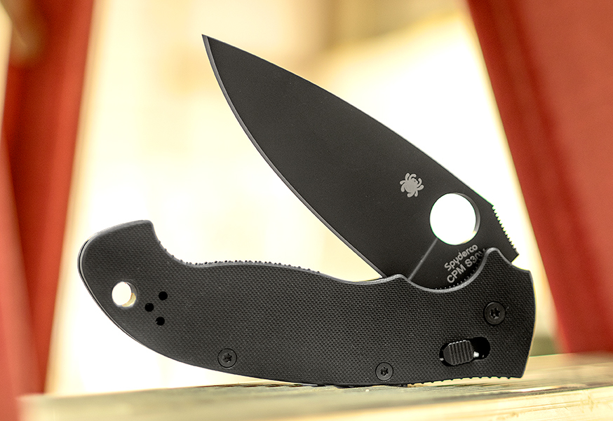 фото Нож складной manix 2 xl black - spyderco 95gpbbk2, сталь crucible cpm® s30v™ black dlc-coated plain, рукоять g10, чёрный