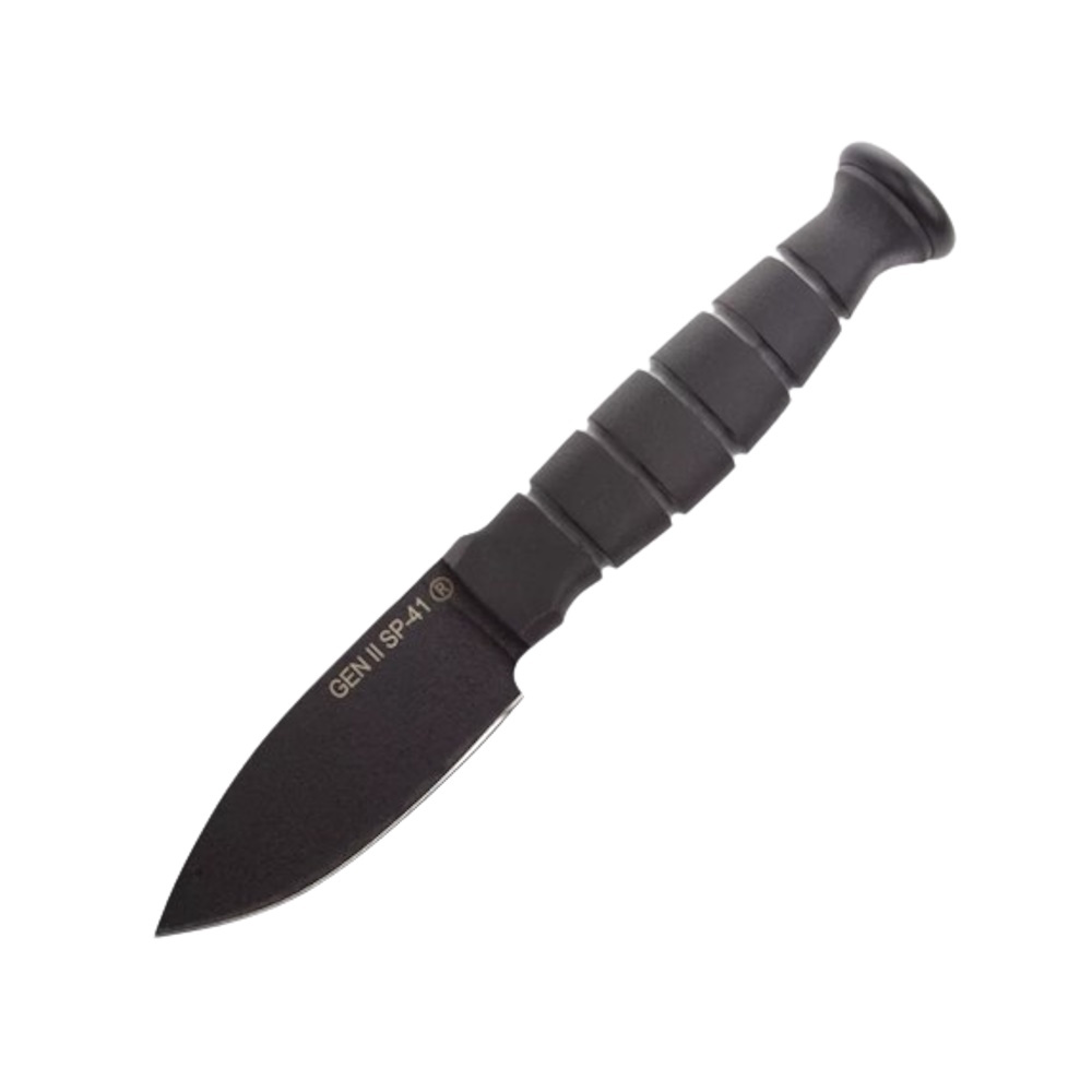 Нож с фиксированным клинком Ontario GEN II SP41, сталь 5160, рукоять кратон, black нож складной ontario rat 2 сталь d2 клинок black рукоять carbon