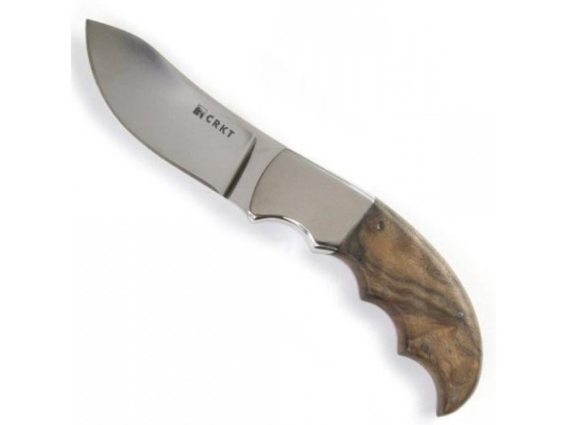 Нож с фиксированным клинком CRKT Bez Tine, сталь 1. 4116 (X50CrMoV 15), рукоять дерево - фото 2