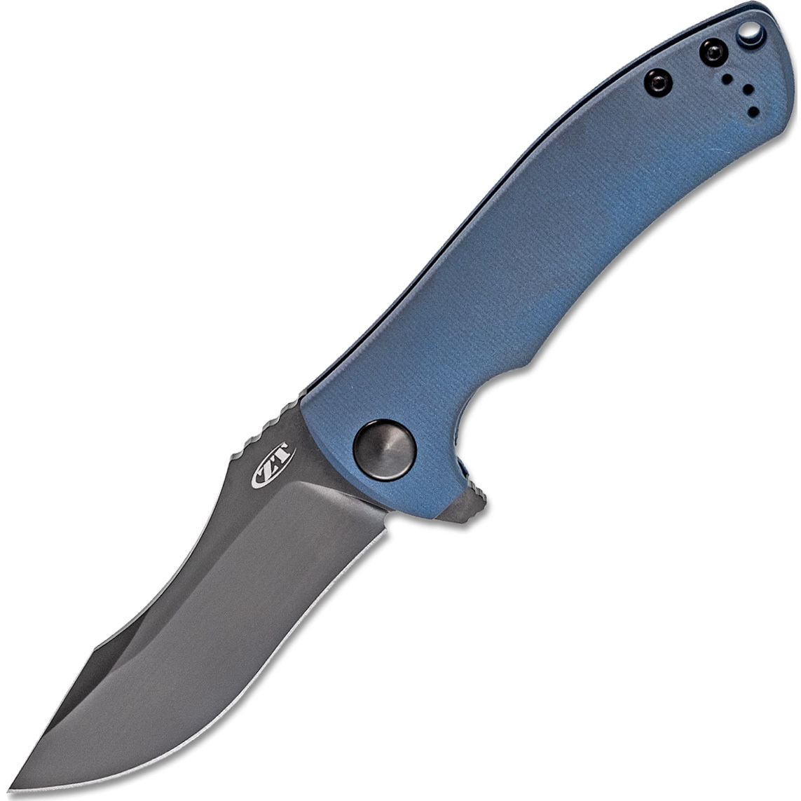 фото Складной нож, рукоять титан синий., клинок cpm-20cv zero tolerance