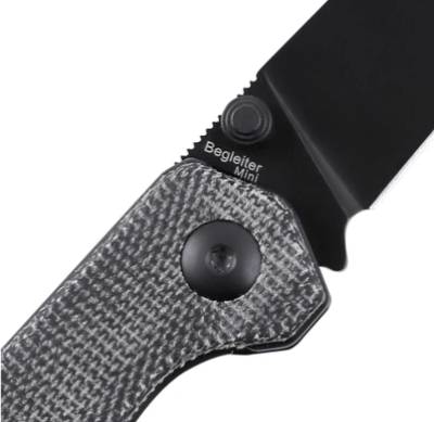 фото Складной нож kizer begleiter mini, сталь black n690, рукоять micarta