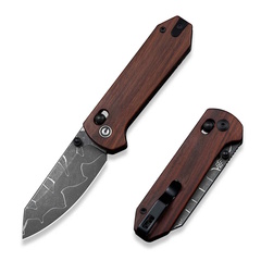 Фото Складной нож CIVIVI Yonder, сталь Jagged Damascus, рукоять Guibourtia Wood