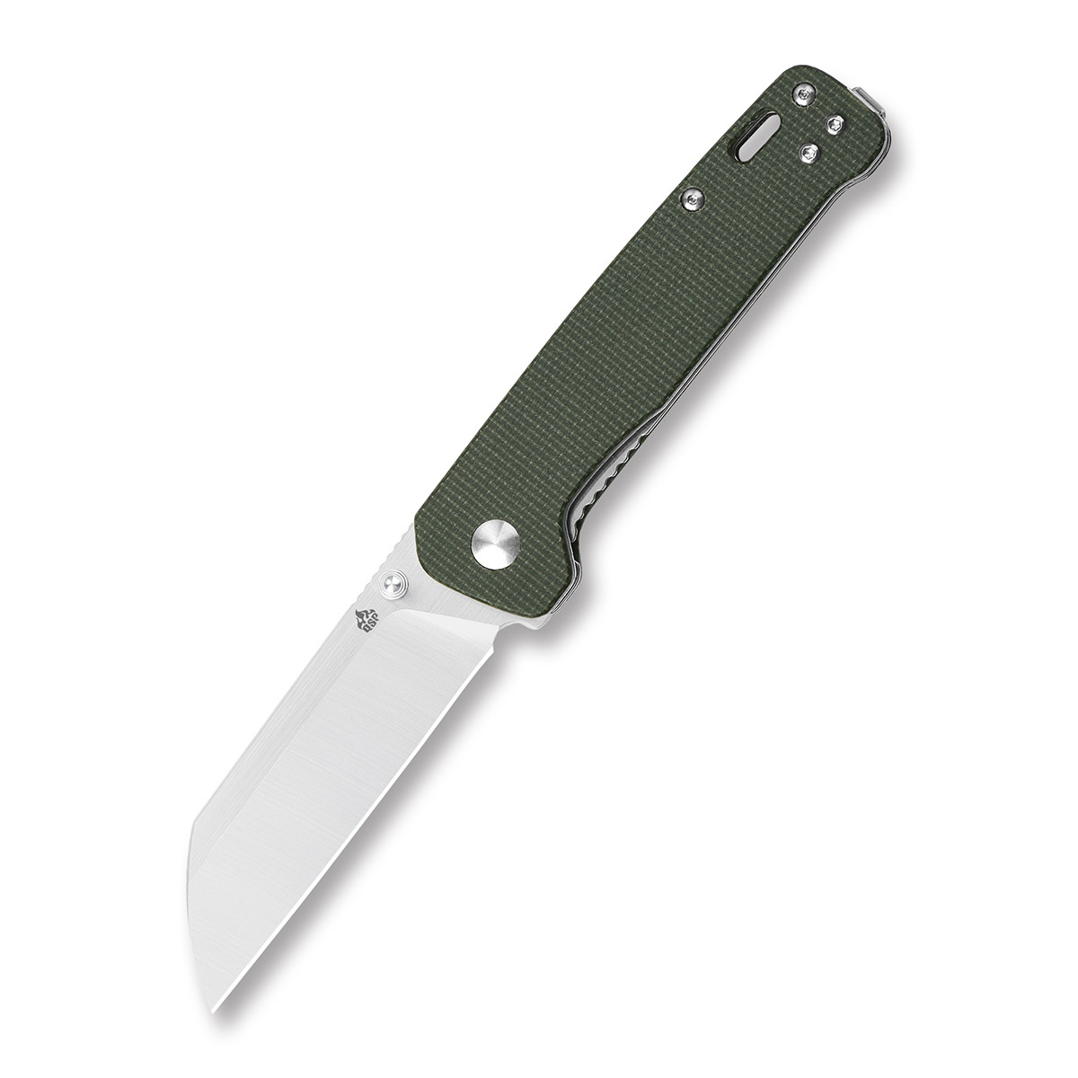 Складной нож QSP Penguin, сталь D2, рукоять микарта, зеленый, Бренды, QSP