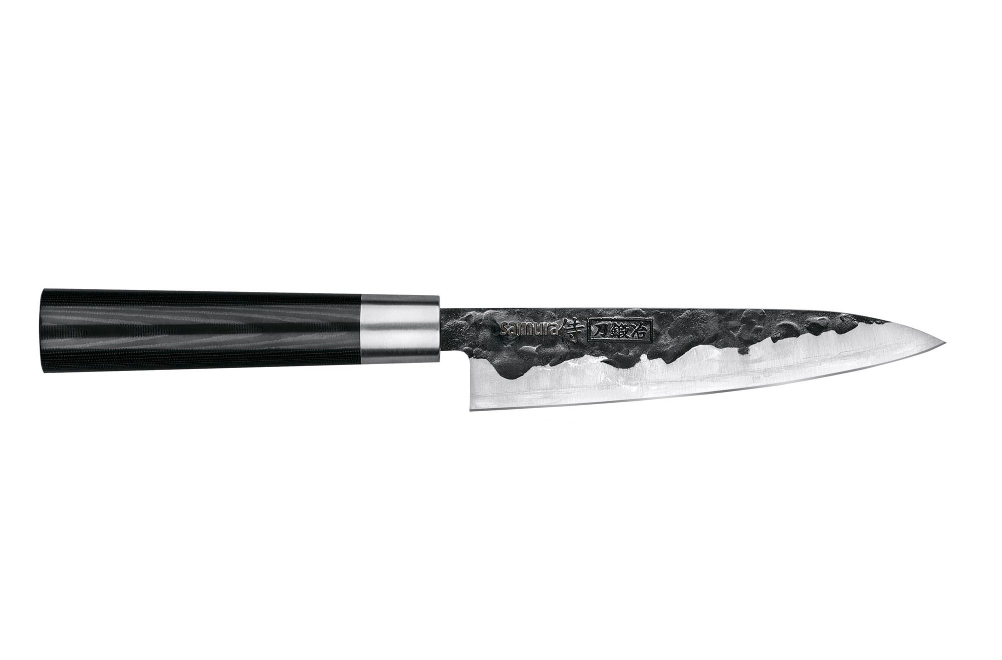 Набор кухонный - нож кухонный "Samura BLACKSMITH" универсальный 162 мм, гвоздичное масло, салфетка от Ножиков