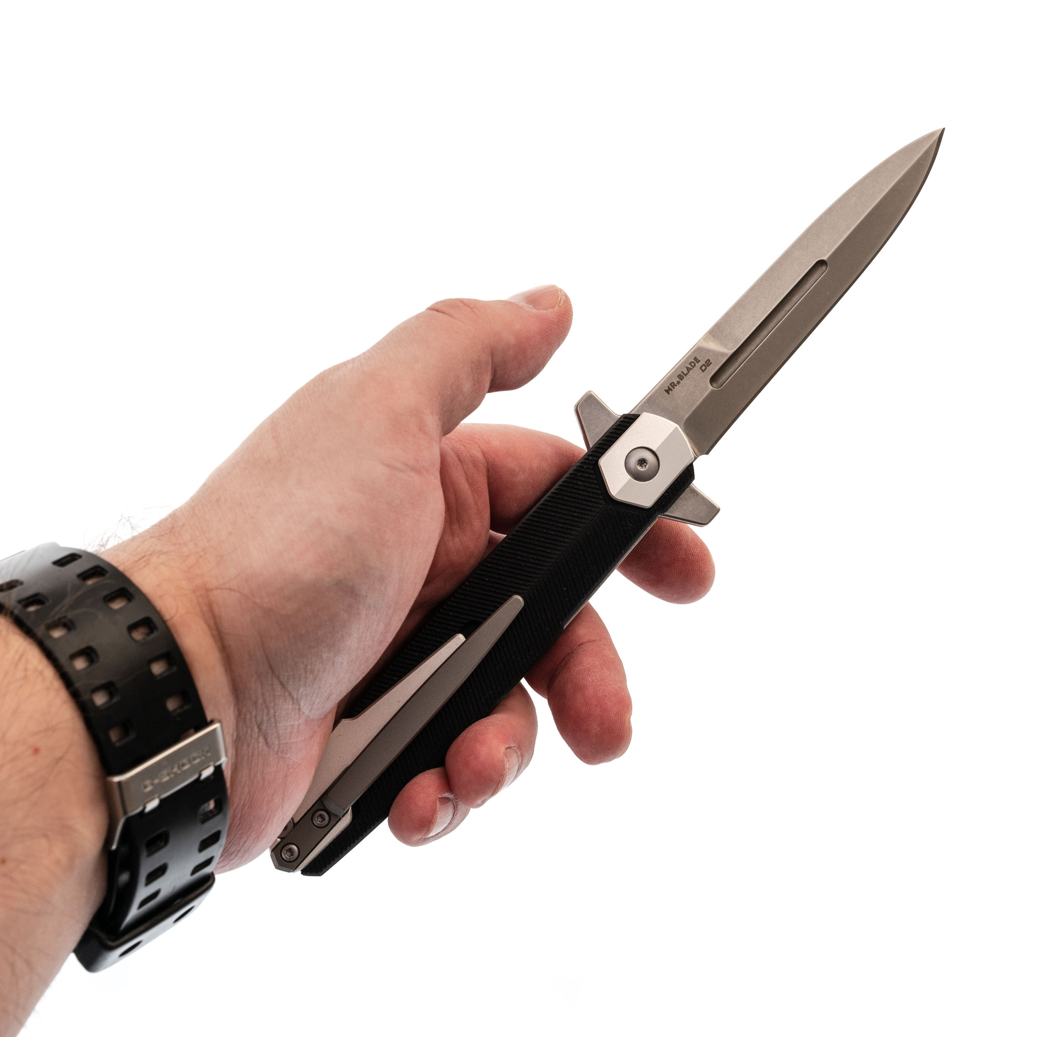 Складной нож Mr.Blade Legion SW, сталь D2, рукоять G10, черный - фото 7