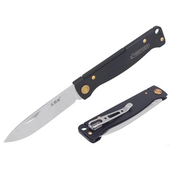 Фото Складной нож SanRenMu PT711-SB, сталь Sandvik 12C27