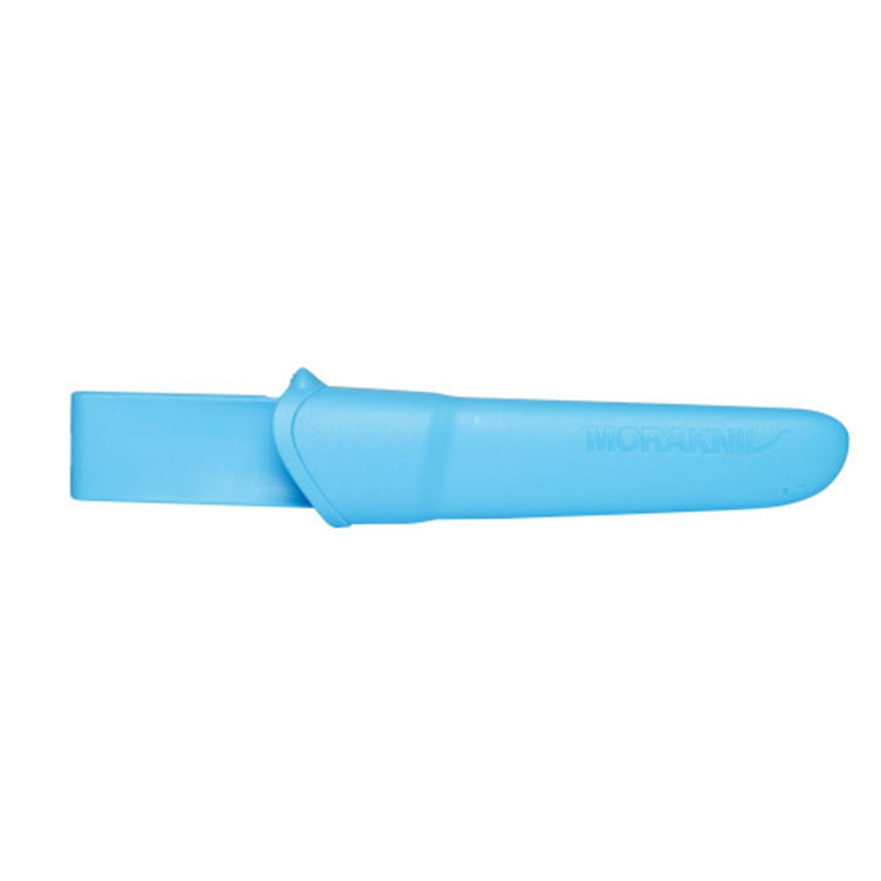 Нож с фиксированным лезвием Morakniv Companion Blue, сталь Sandvik 12С27, рукоять пластик/резина, голубой - фото 7