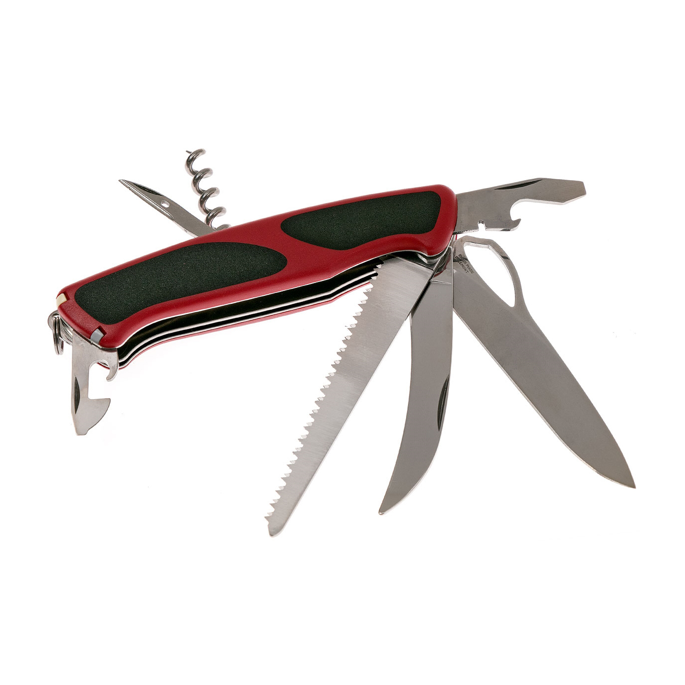 Нож перочинный Victorinox RangerGrip 57 Hunter 0.9583.MC 130мм 13 функций красно-чёрный - фото 4